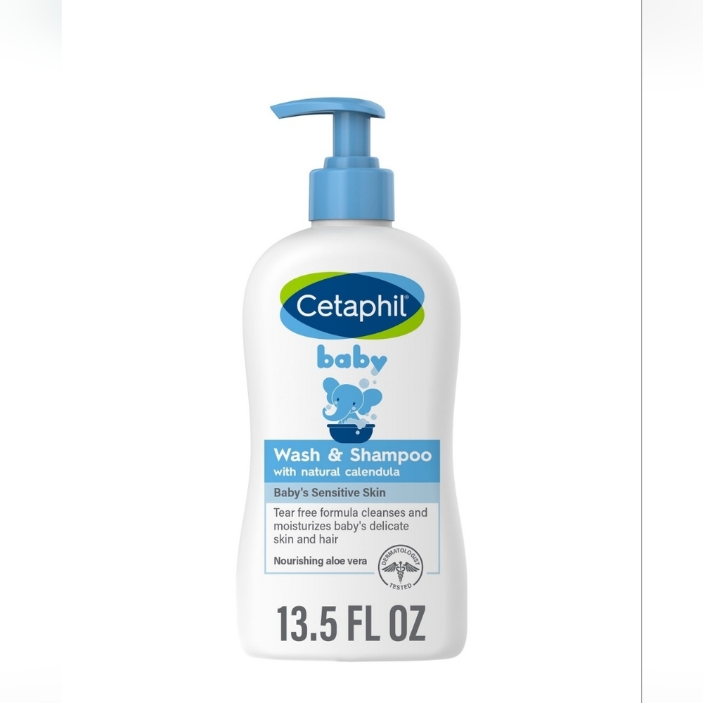Cetaphil Baby Wash & Shampoo 13.5 Oz Nwt